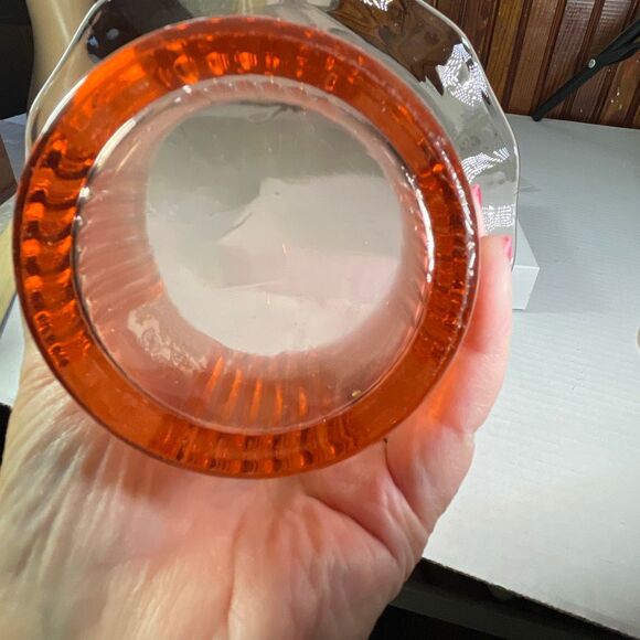 Anchor Hocking Mayfair “ Open Rose” pink depression glass sweet pea vase. - Picture 8 of 10